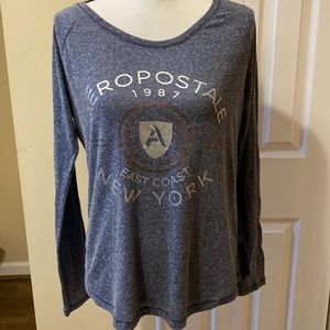 ❤️Aeropostale long sleeve t-shirt 1987 NY size large mesh back - great c…